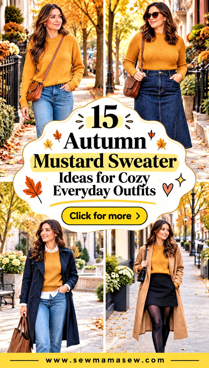 15 Autumn Mustard Sweater Ideas for Cozy Everyday Outfits - 15 Autumn Mustard Sweater Ideas for Cozy Everyday Outfits