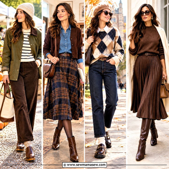 15 Autumn Outfit Collage With Accessories: Cozy Lookbook