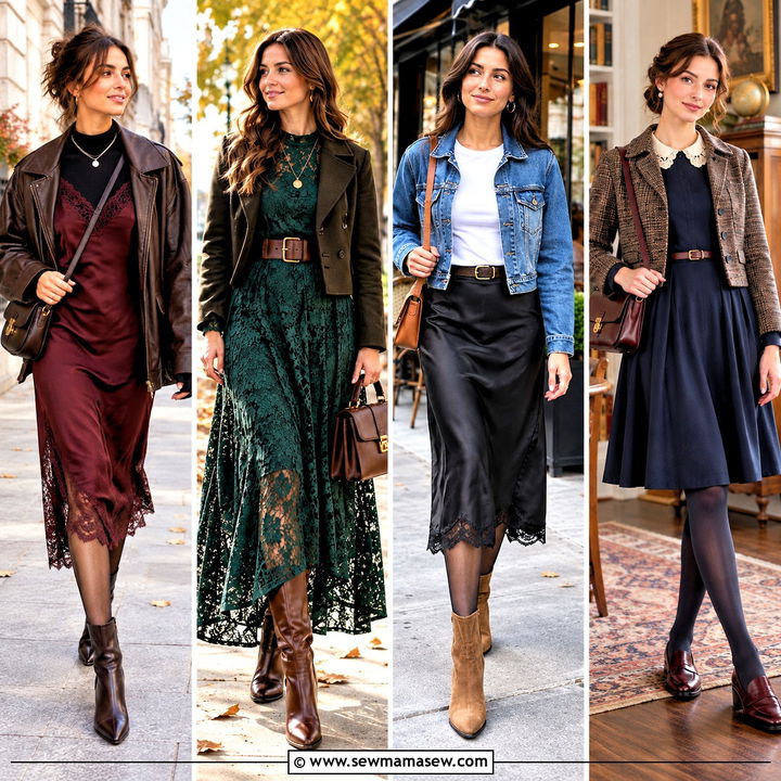 15 Autumn Outfit Ideas With Lace for Romantic Fall Layers