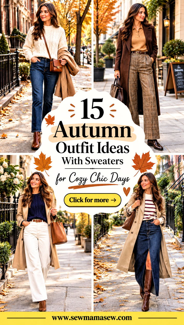 15 Autumn Outfit Ideas With Sweaters for Cozy Chic Days - 15 Autumn Outfit Ideas With Sweaters for Cozy Chic Days