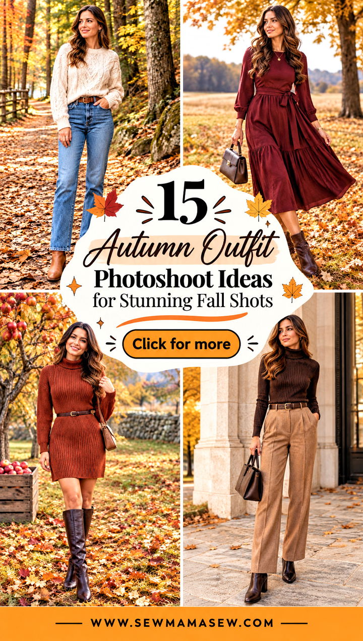 15 Autumn Outfit Photoshoot Ideas for Stunning Fall Shots - 15 Autumn Outfit Photoshoot Ideas for Stunning Fall Shots