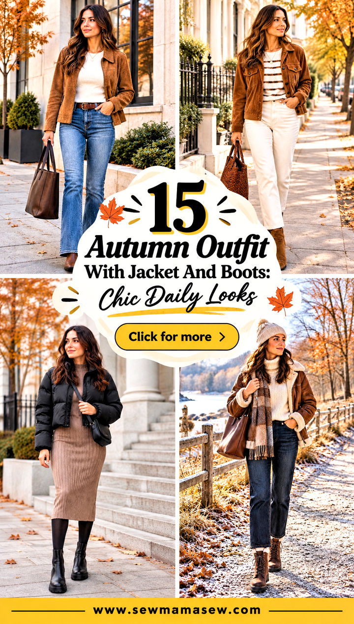 15 Autumn Outfit With Jacket And Boots Chic Daily Looks - 15 Autumn Outfit With Jacket And Boots: Chic Daily Looks
