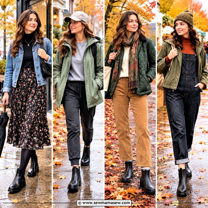 15 Autumn Outfit With Rain Boots: Chic Looks for Wet Days