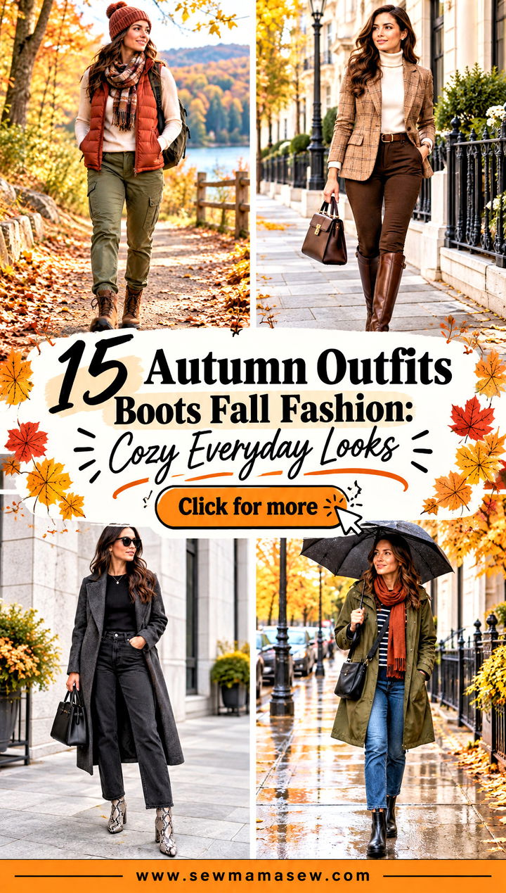 15 Autumn Outfits Boots Fall Fashion Cozy Everyday Looks - 15 Autumn Outfits Boots Fall Fashion: Cozy Everyday Looks