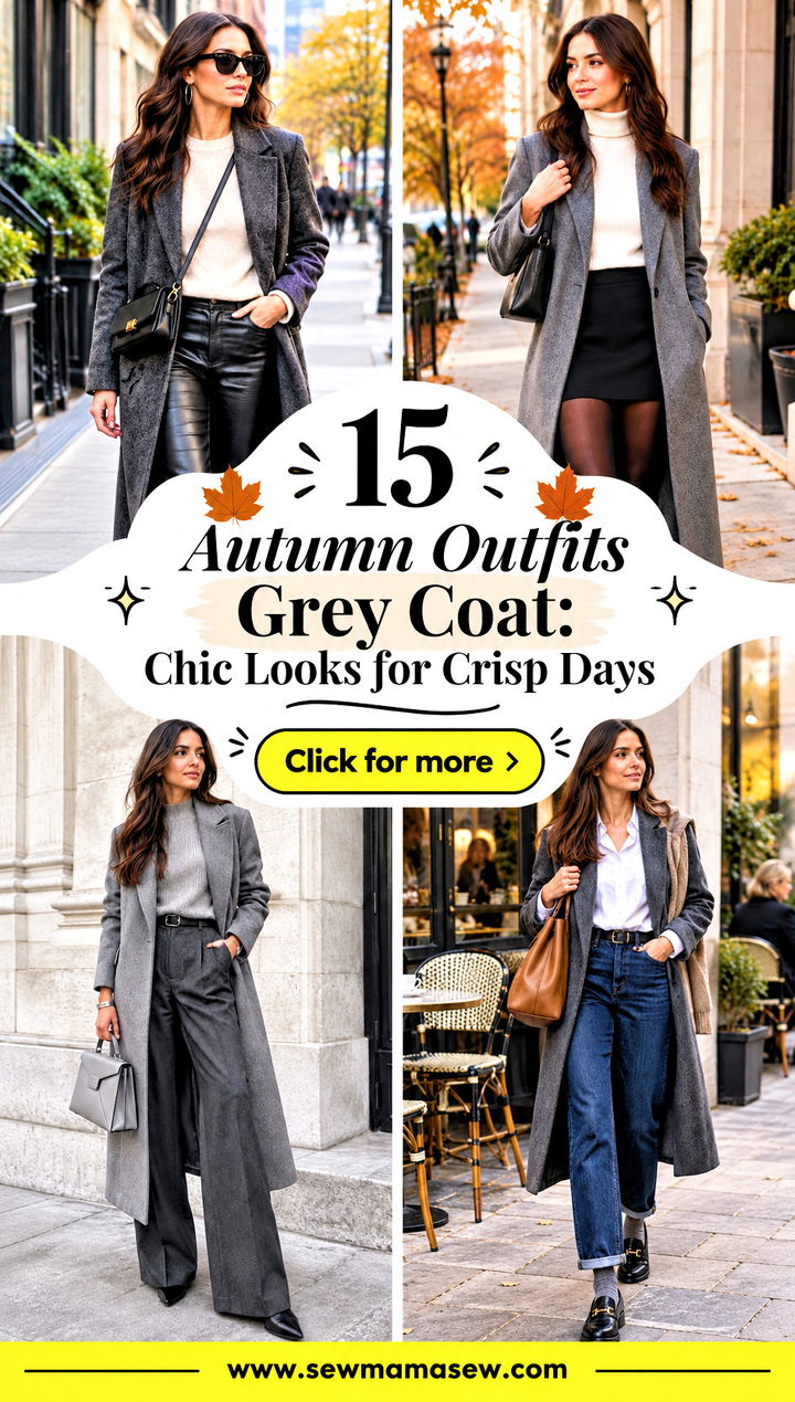 15 Autumn Outfits Grey Coat Chic Looks for Crisp Days - 15 Autumn Outfits Grey Coat: Chic Looks for Crisp Days