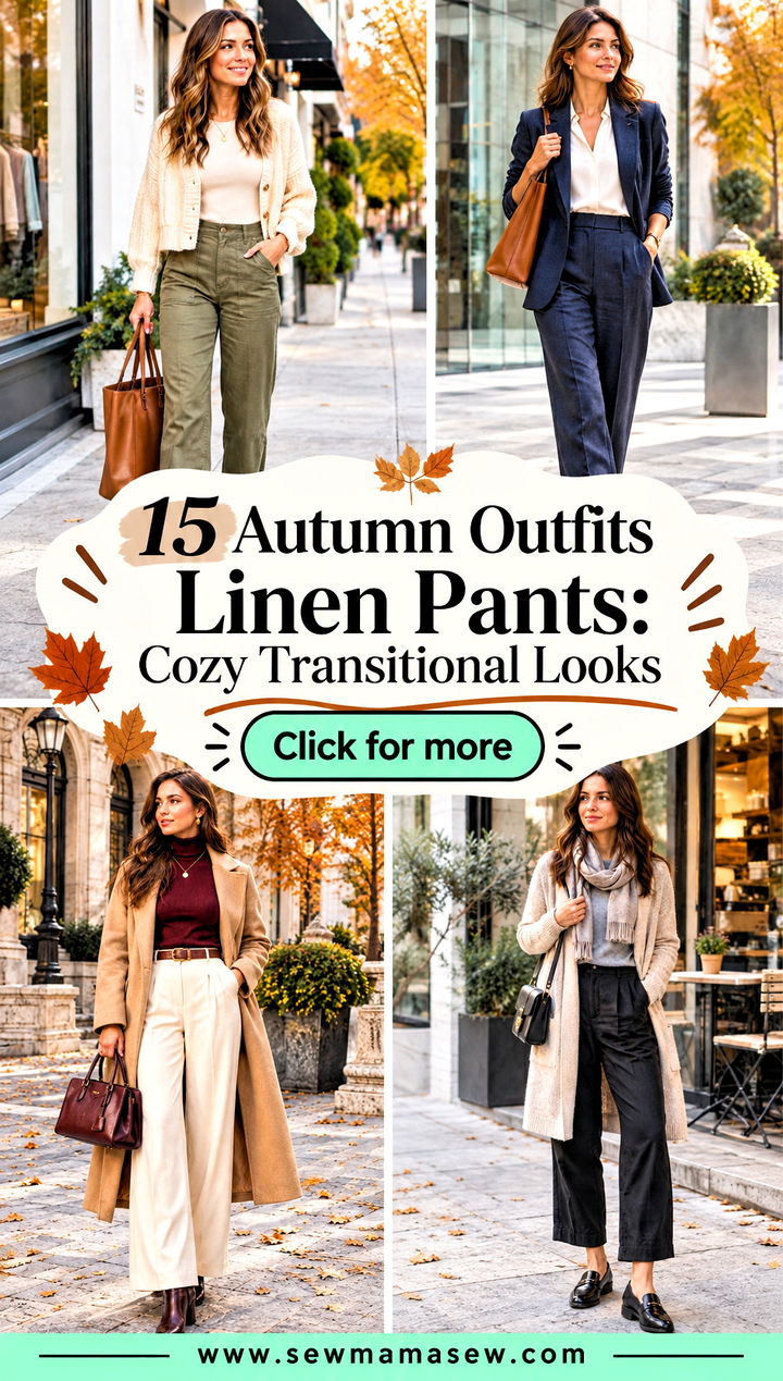 15 Autumn Outfits Linen Pants Cozy Transitional Looks - 15 Autumn Outfits Linen Pants: Cozy Transitional Looks