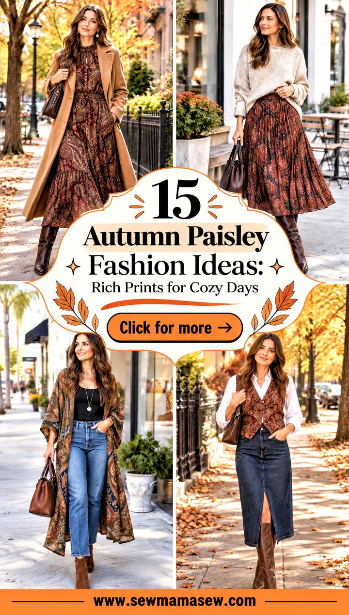 15 Autumn Paisley Fashion Ideas Rich Prints for Cozy Days - 15 Autumn Paisley Fashion Ideas: Rich Prints for Cozy Days