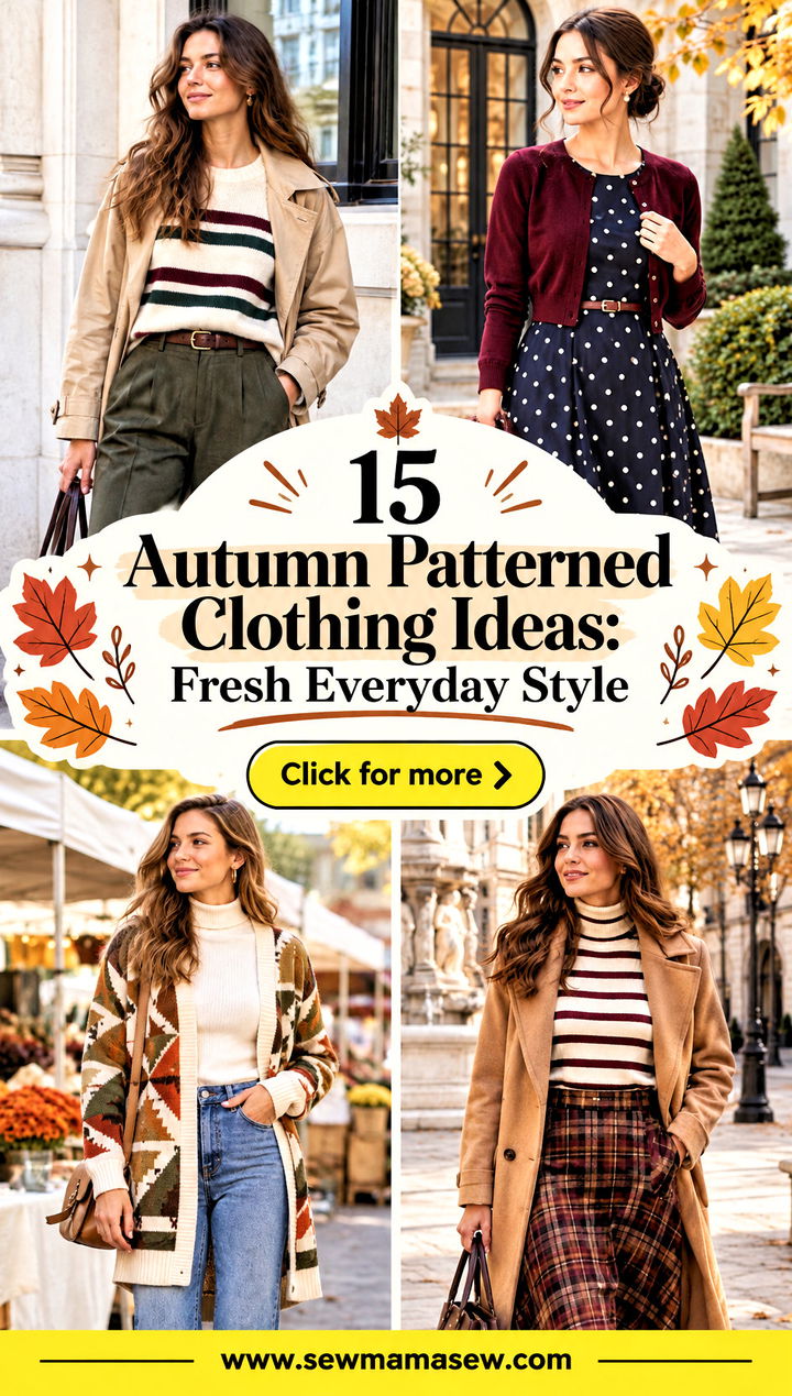 15 Autumn Patterned Clothing Ideas Fresh Everyday Style - 15 Autumn Patterned Clothing Ideas: Fresh Everyday Style