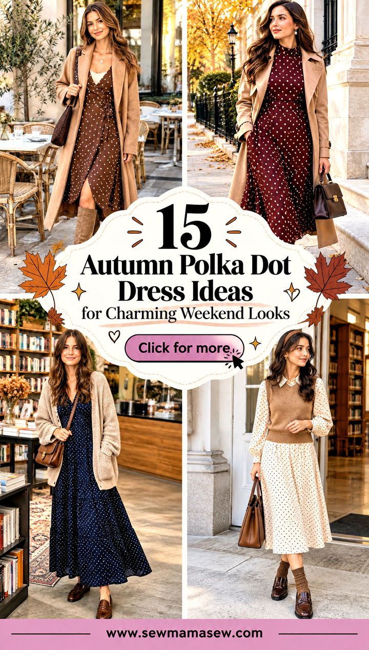 15 Autumn Polka Dot Dress Ideas for Charming Weekend Looks - 15 Autumn Polka Dot Dress Ideas for Charming Weekend Looks