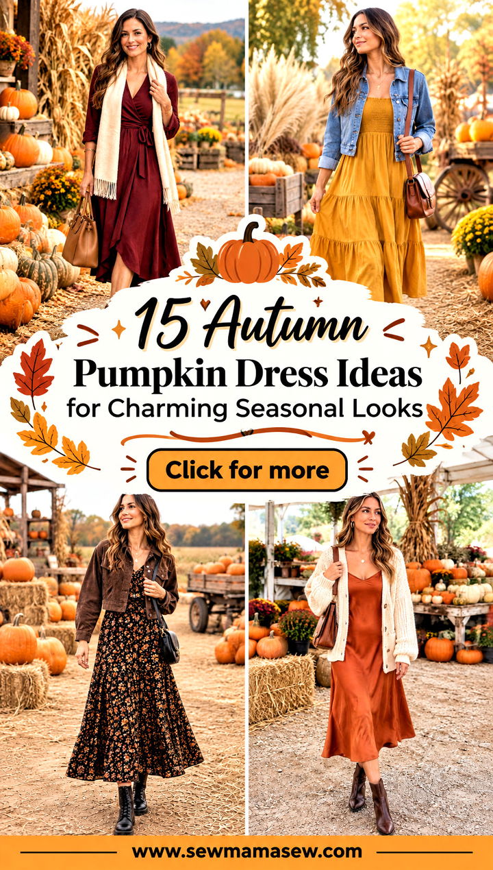 15 Autumn Pumpkin Dress Ideas for Charming Seasonal Looks - 15 Autumn Pumpkin Dress Ideas for Charming Seasonal Looks