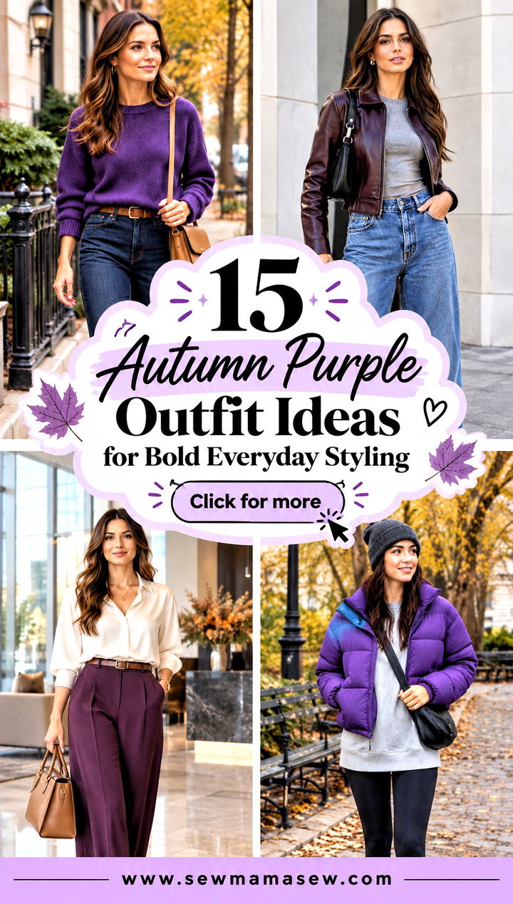 15 Autumn Purple Outfit Ideas for Bold Everyday Styling - 15 Autumn Purple Outfit Ideas for Bold Everyday Styling