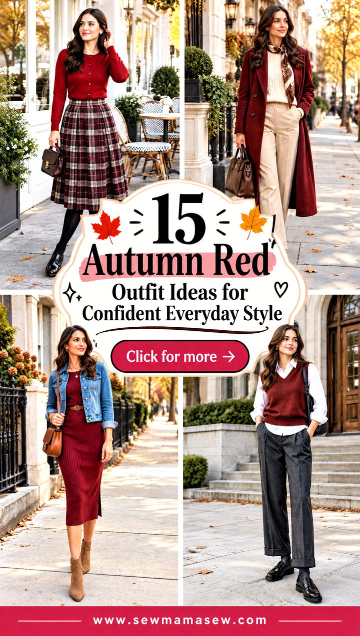 15 Autumn Red Outfit Ideas for Confident Everyday Style - 15 Autumn Red Outfit Ideas for Confident Everyday Style