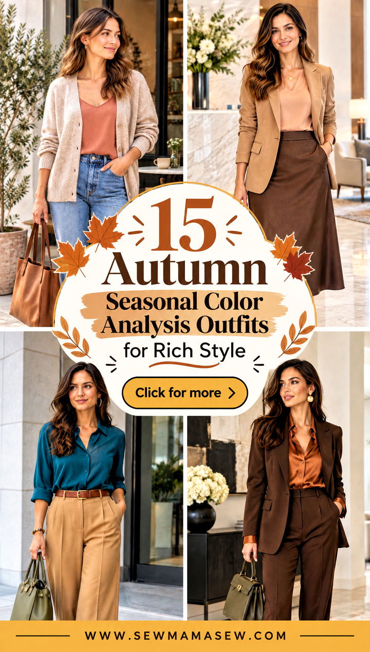 15 Autumn Seasonal Color Analysis Outfits for Rich Style - 15 Autumn Seasonal Color Analysis Outfits for Rich Style