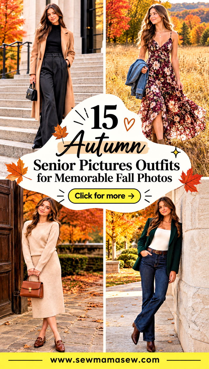 15 Autumn Senior Pictures Outfits for Memorable Fall Photos - 15 Autumn Senior Pictures Outfits for Memorable Fall Photos