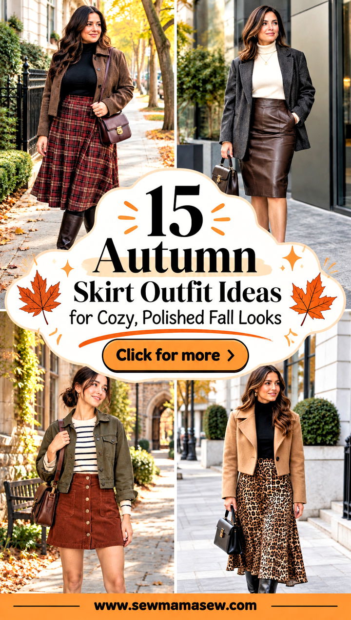 15 Autumn Skirt Outfit Ideas for Cozy Polished Fall Looks - 15 Autumn Skirt Outfit Ideas for Cozy, Polished Fall Looks