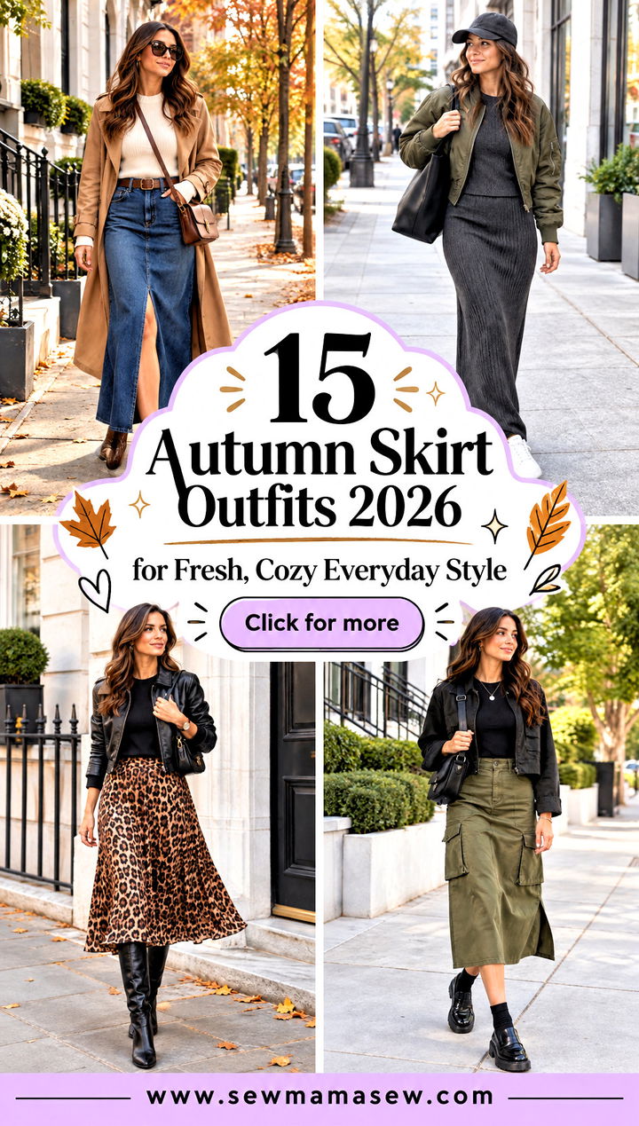 15 Autumn Skirt Outfits 2026 for Fresh Cozy Everyday Style - 15 Autumn Skirt Outfits 2026 for Fresh, Cozy Everyday Style