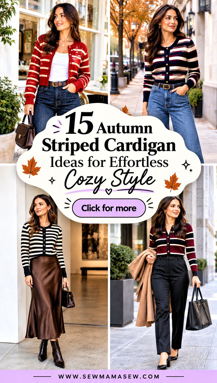 15 Autumn Striped Cardigan Ideas for Effortless Cozy Style - 15 Autumn Striped Cardigan Ideas for Effortless Cozy Style