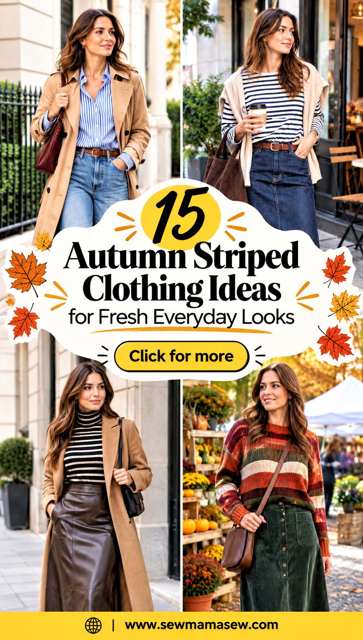 15 Autumn Striped Clothing Ideas for Fresh Everyday Looks - 15 Autumn Striped Clothing Ideas for Fresh Everyday Looks