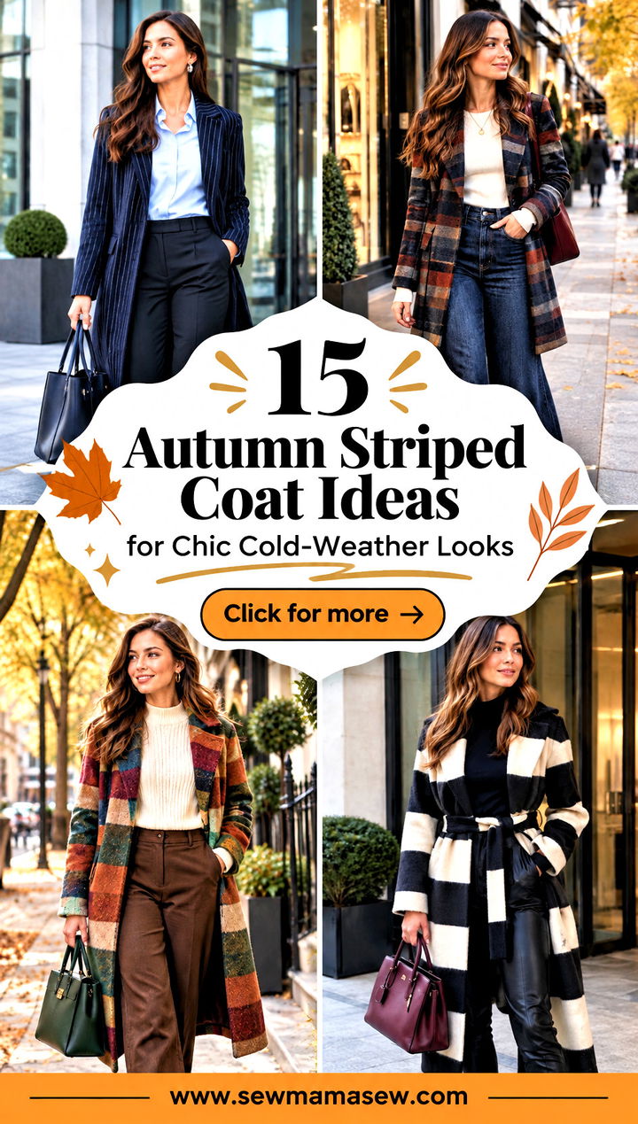 15 Autumn Striped Coat Ideas for Chic Cold-Weather Looks - 15 Autumn Striped Coat Ideas for Chic Cold-Weather Looks