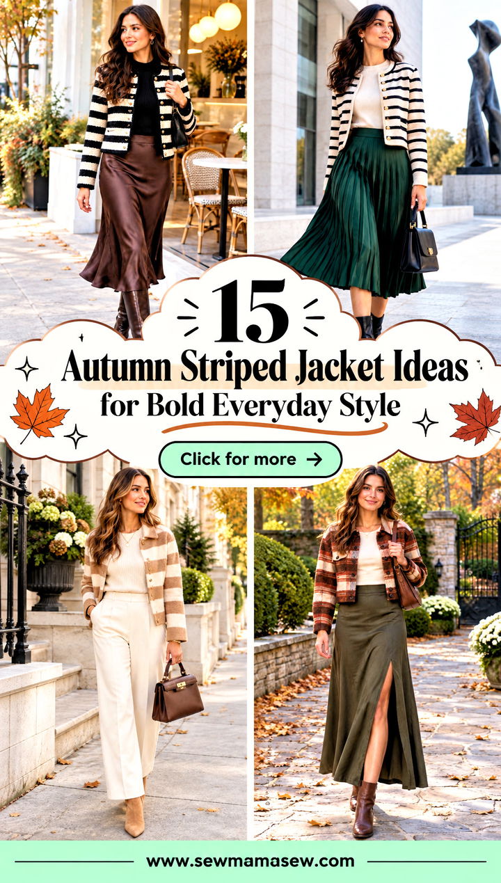 15 Autumn Striped Jacket Ideas for Bold Everyday Style - 15 Autumn Striped Jacket Ideas for Bold Everyday Style