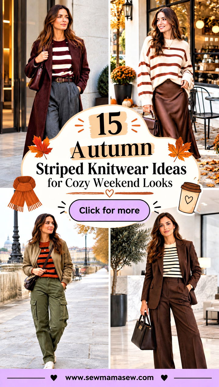 15 Autumn Striped Knitwear Ideas for Cozy Weekend Looks - 15 Autumn Striped Knitwear Ideas for Cozy Weekend Looks
