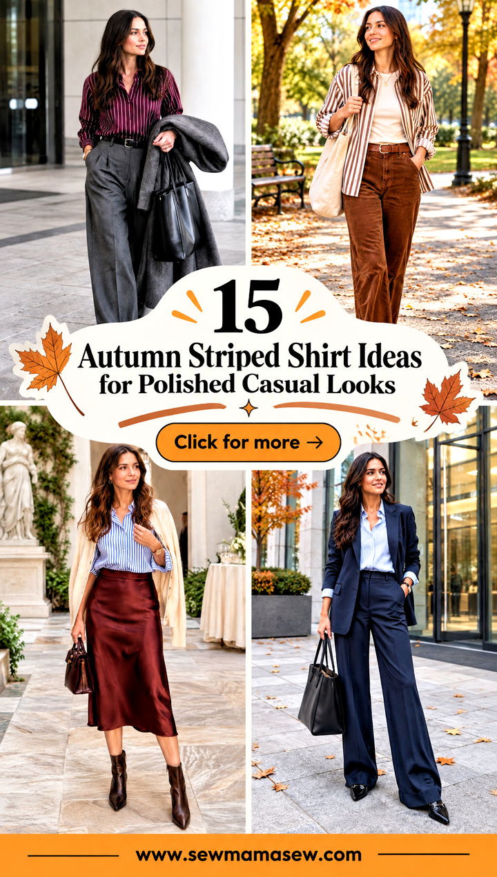 15 Autumn Striped Shirt Ideas for Polished Casual Looks - 15 Autumn Striped Shirt Ideas for Polished Casual Looks