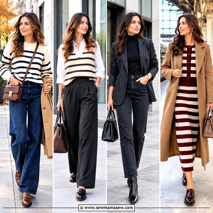 15 Autumn Stripes Outfit Ideas for Playful Weekend Style