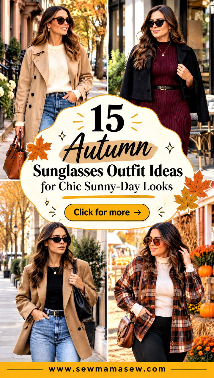 15 Autumn Sunglasses Outfit Ideas for Chic Sunny-Day Looks - 15 Autumn Sunglasses Outfit Ideas for Chic Sunny-Day Looks