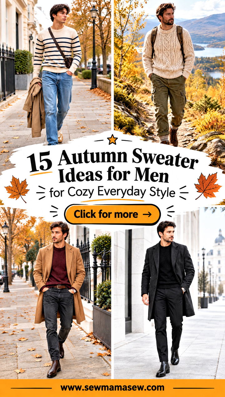 15 Autumn Sweater Ideas for Men for Cozy Everyday Style - 15 Autumn Sweater Ideas for Men for Cozy Everyday Style