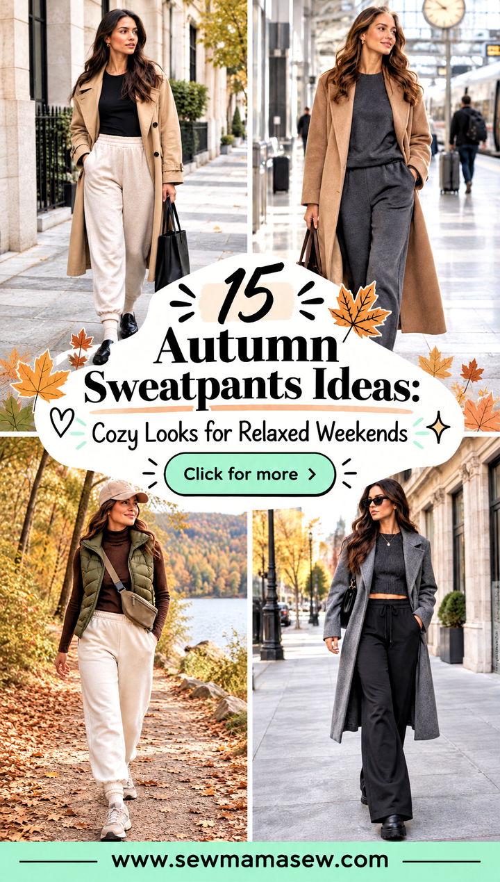 15 Autumn Sweatpants Ideas Cozy Looks for Relaxed Weekends - 15 Autumn Sweatpants Ideas: Cozy Looks for Relaxed Weekends
