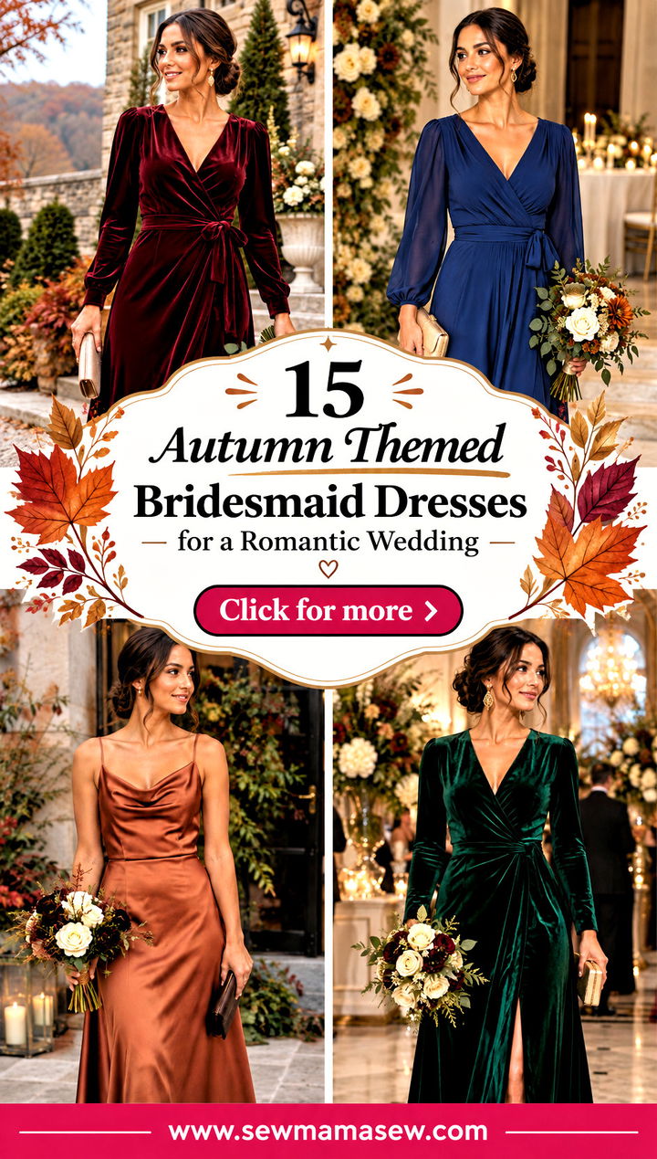 15 Autumn Themed Bridesmaid Dresses for a Romantic Wedding - 15 Autumn Themed Bridesmaid Dresses for a Romantic Wedding