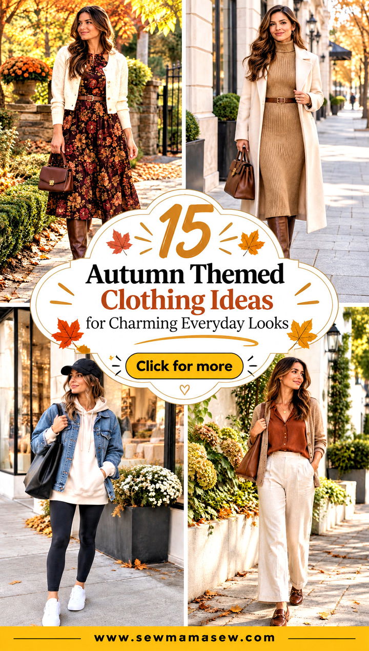 15 Autumn Themed Clothing Ideas for Charming Everyday Looks - 15 Autumn Themed Clothing Ideas for Charming Everyday Looks