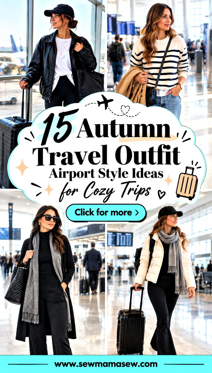 15 Autumn Travel Outfit Airport Style Ideas for Cozy Trips - 15 Autumn Travel Outfit Airport Style Ideas for Cozy Trips