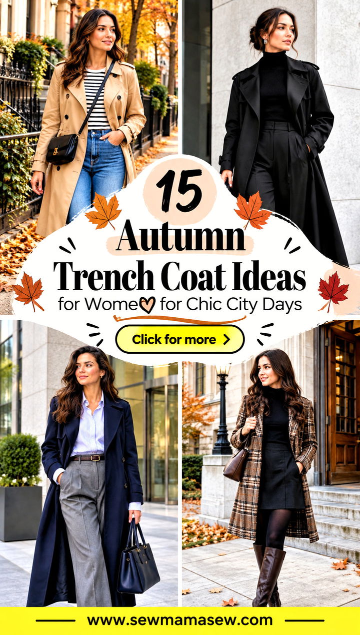 15 Autumn Trench Coat Ideas for Women for Chic City Days - 15 Autumn Trench Coat Ideas for Women for Chic City Days