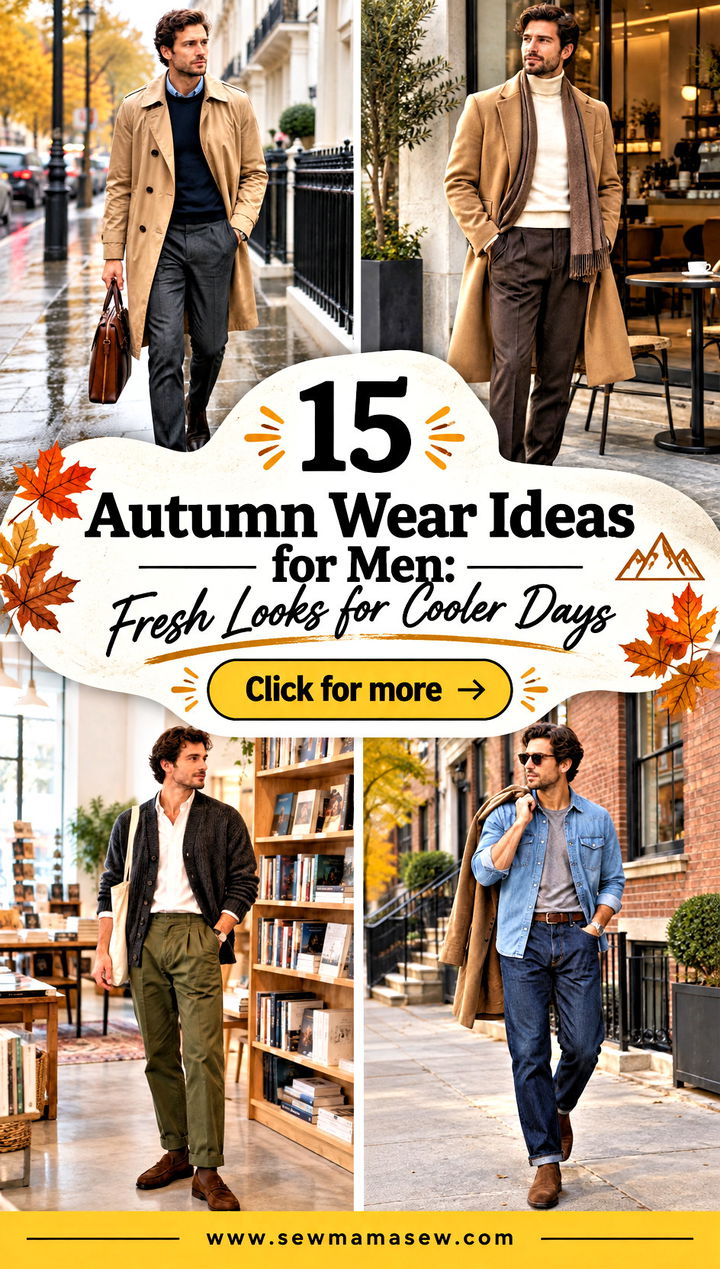 15 Autumn Wear Ideas for Men Fresh Looks for Cooler Days - 15 Autumn Wear Ideas for Men: Fresh Looks for Cooler Days
