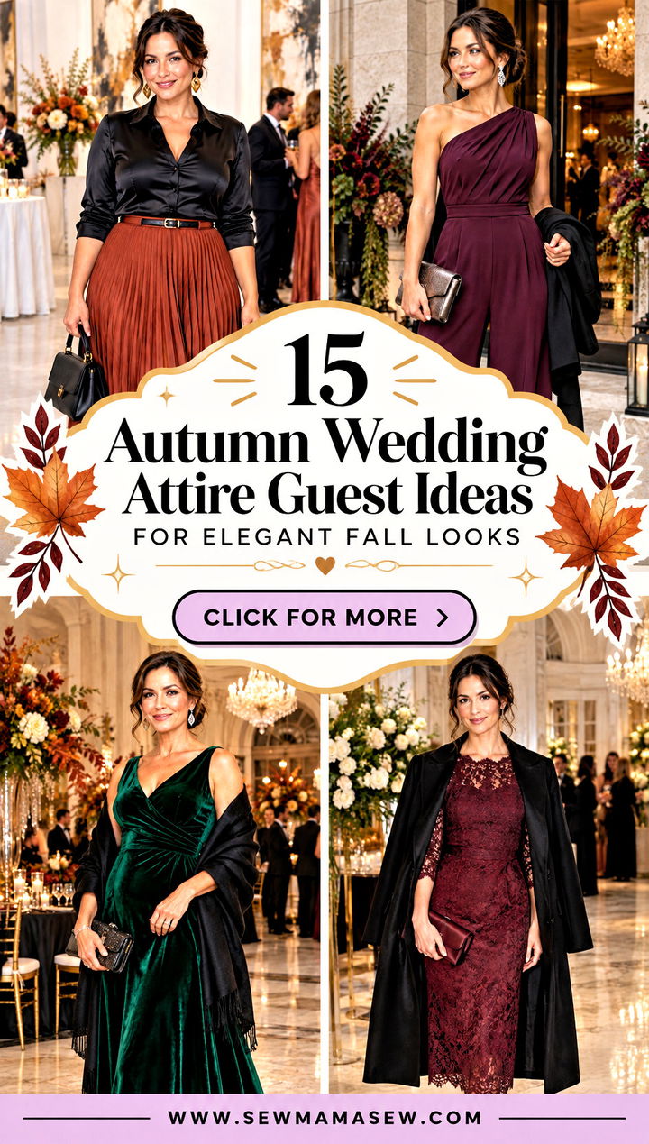 15 Autumn Wedding Attire Guest Ideas for Elegant Fall Looks - 15 Autumn Wedding Attire Guest Ideas for Elegant Fall Looks