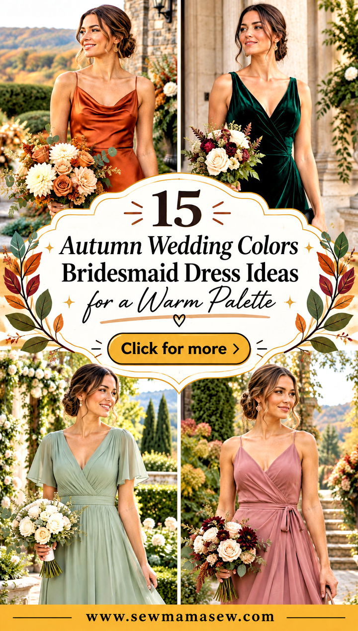 15 Autumn Wedding Colors Bridesmaid Dress Ideas for a Warm Palette - 15 Autumn Wedding Colors Bridesmaid Dress Ideas for a Warm Palette