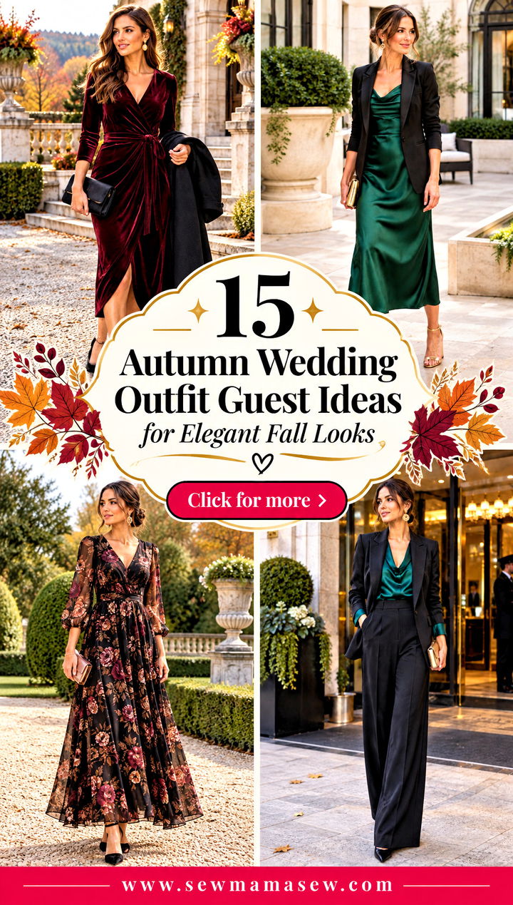 15 Autumn Wedding Outfit Guest Ideas for Elegant Fall Looks - 15 Autumn Wedding Outfit Guest Ideas for Elegant Fall Looks