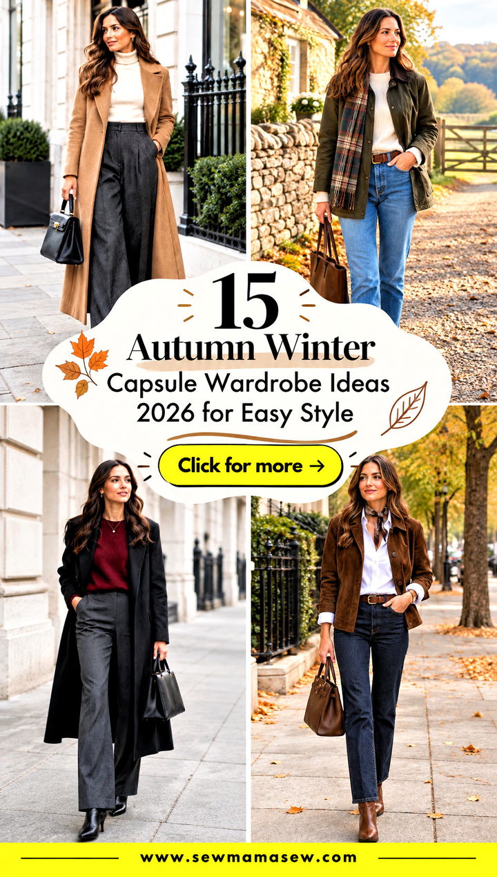 15 Autumn Winter Capsule Wardrobe Ideas 2026 for Easy Style - 15 Autumn Winter Capsule Wardrobe Ideas 2026 for Easy Style