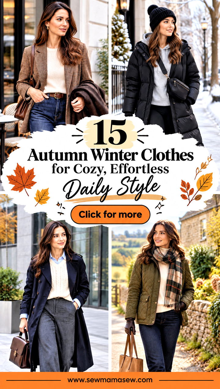 15 Autumn Winter Clothes for Cozy Effortless Daily Style - 15 Autumn Winter Clothes for Cozy, Effortless Daily Style