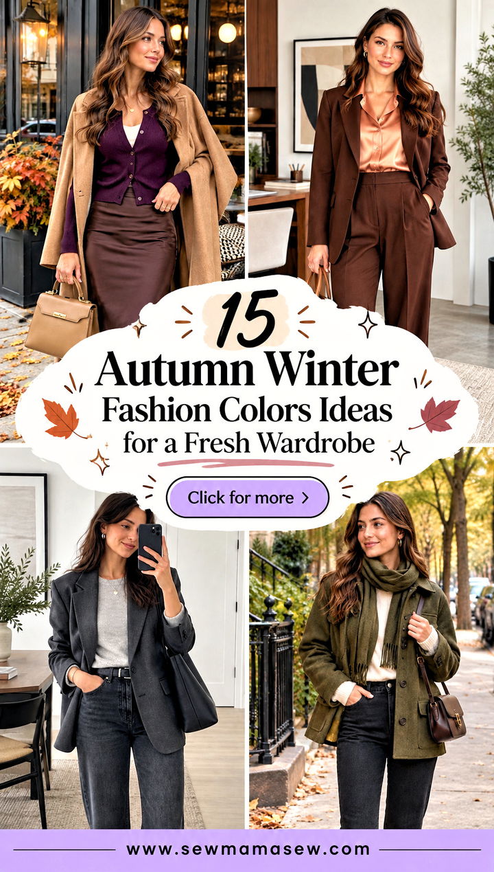 15 Autumn Winter Fashion Colors Ideas for a Fresh Wardrobe - 15 Autumn Winter Fashion Colors Ideas for a Fresh Wardrobe