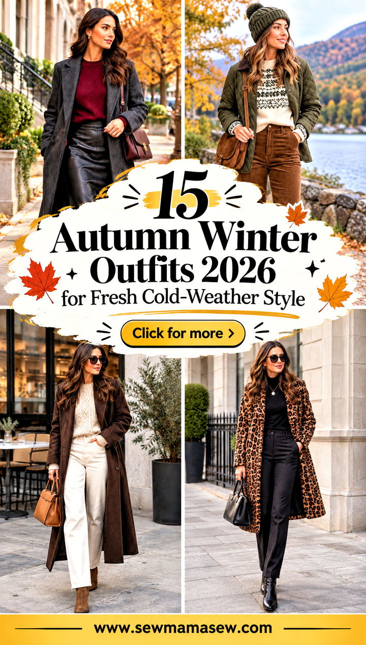 15 Autumn Winter Outfits 2026 for Fresh Cold-Weather Style - 15 Autumn Winter Outfits 2026 for Fresh Cold-Weather Style