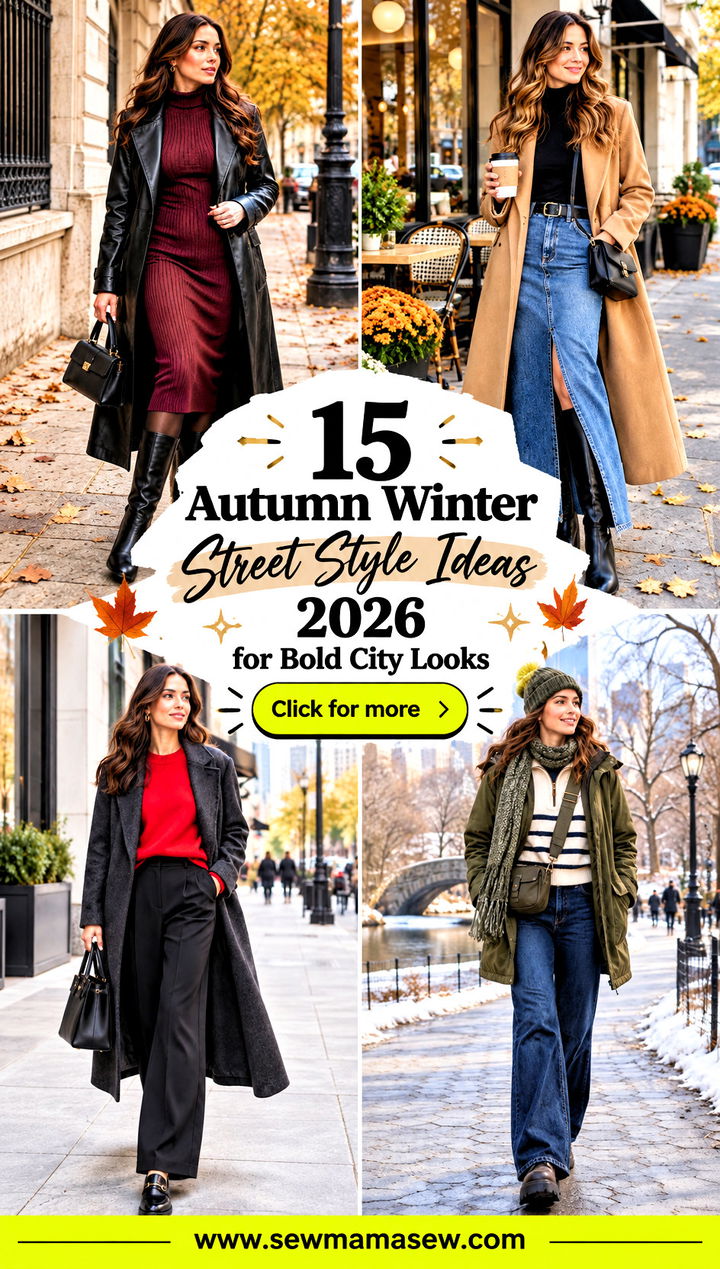 15 Autumn Winter Street Style Ideas 2026 for Bold City Looks - 15 Autumn Winter Street Style Ideas 2026 for Bold City Looks