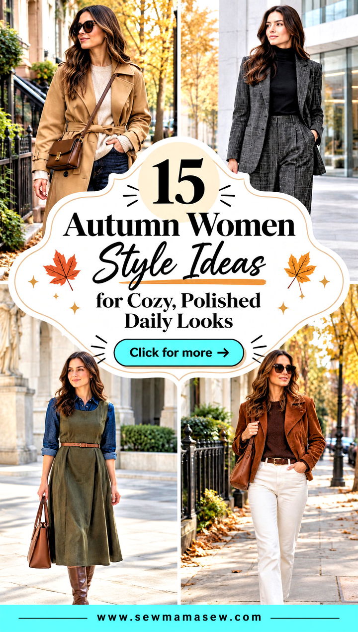 15 Autumn Women Style Ideas for Cozy Polished Daily Looks - 15 Autumn Women Style Ideas for Cozy, Polished Daily Looks