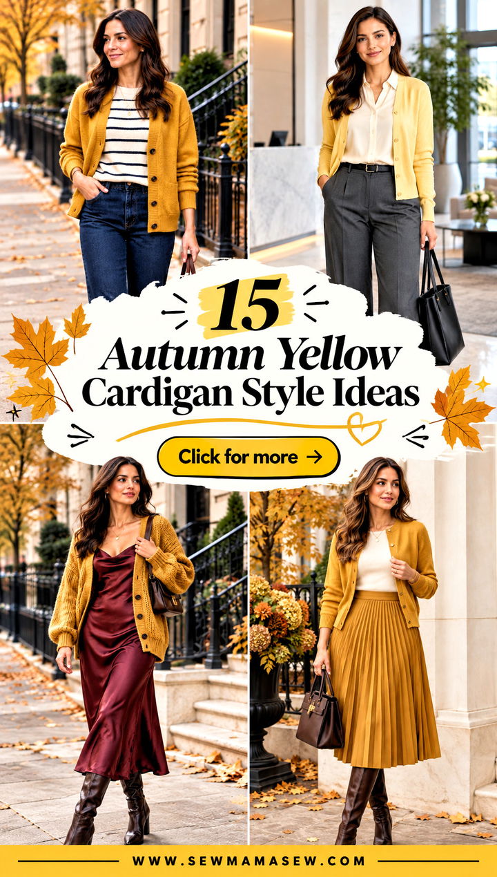 15 Autumn Yellow Cardigan Style Ideas Cozy Looks for Fall - 15 Autumn Yellow Cardigan Style Ideas: Cozy Looks for Fall