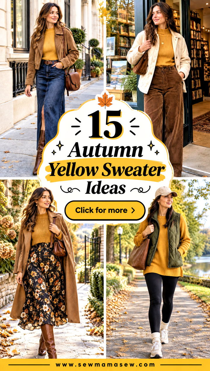 15 Autumn Yellow Sweater Ideas Cozy Looks for Everyday Wear - 15 Autumn Yellow Sweater Ideas: Cozy Looks for Everyday Wear