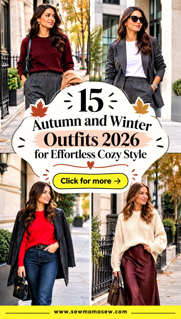 15 Autumn and Winter Outfits 2026 for Effortless Cozy Style - 15 Autumn and Winter Outfits 2026 for Effortless Cozy Style