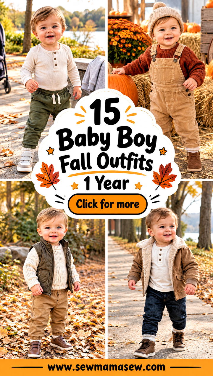 15 Baby Boy Fall Outfits 1 Year Cute Looks for Little Movers - 15 Baby Boy Fall Outfits 1 Year: Cute Looks for Little Movers