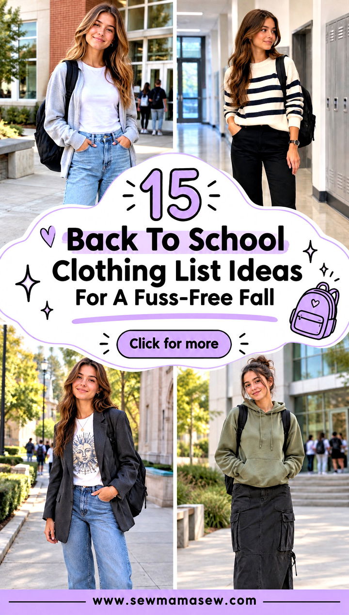 15 Back To School Clothing List Ideas For A Fuss-Free Fall - 15 Back To School Clothing List Ideas For A Fuss-Free Fall