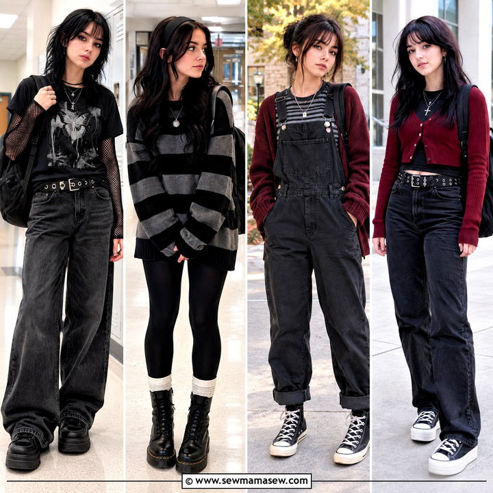 15 Back To School Emo Outfits For Bold, Confident Fall Style